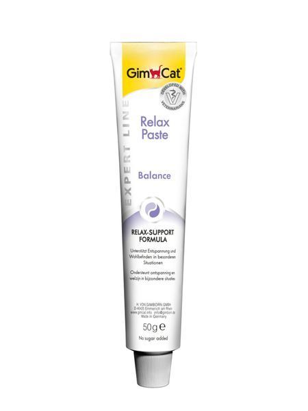 Витамины GimCat Expert Line Relax паста для кошек для стресса и тревожных состояний 50 гр
