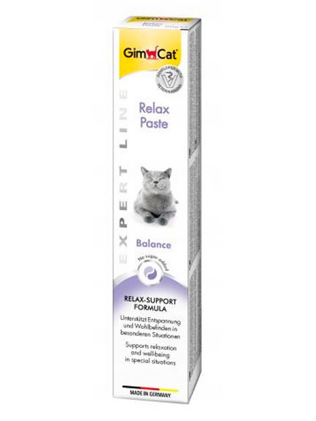 Витамины GimCat Expert Line Relax паста для кошек для стресса и тревожных состояний 50 гр