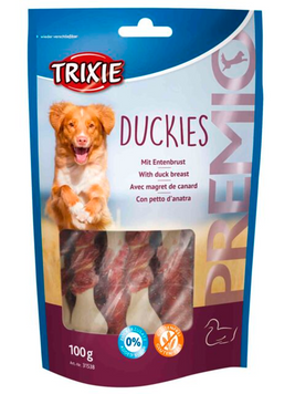Trixie 31538 PREMIO Duckies лакомства для собак косточки с утиной грудкой