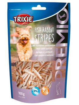 Trixie 31547 Premio Fish Rabbit Stripes лакомства для собак с кроликом и треской