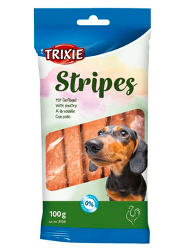Trixie 3156 Stripes лакомства для собак с домошней птицей