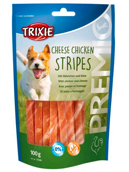 Trixie 31586 PREMIO Chicken Cheese Stripes лакомства для собак с курицей и сыром