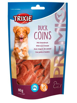 Trixie 31587 Premio Duck Coins лакомства для собак с уткой