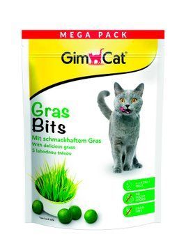 Вітамінізовані таблетки GimCat Gras Bits для котів усіх порід трав яні кульки 425 гр