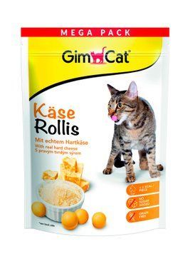 Вітамінізовані таблетки GimCat Kase Rollis для котів усіх порід сирні кульки 425 гр
