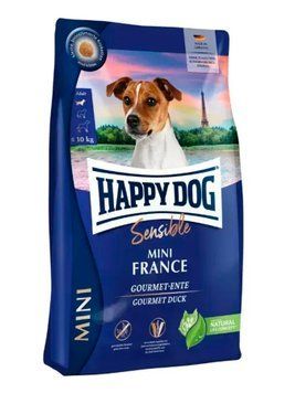 Сухой корм Happy Dog Sensible Mini France для собак мелких пород, с уткой, 800 гр