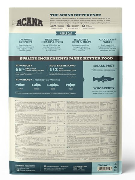 ACANA Bountiful Catch &ndash; Сухой корм для взрослых кошек, 340 гр