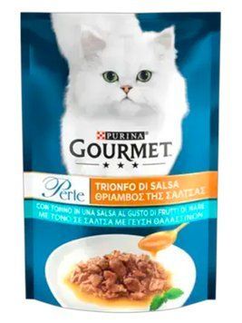 Gourmet (Гурме) Perle Влажный корм Мини-филе с тунцем в соусе для кошек