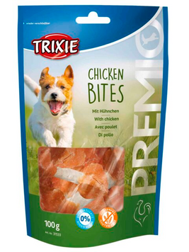 Trixie 31533 Premio Chicken Bites Куриное гантели, лакомства для собак с курицей