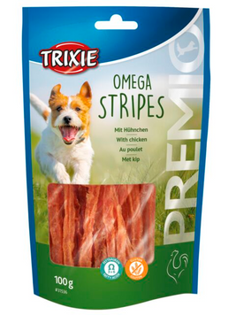Trixie 31536 Omega Stripes лакомства для собак с курицей